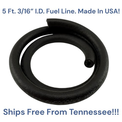 #ad 5 Ft Black Fuel Line Gas Tube Hose 3 16quot; 5mm ID Motorcycle Bike Scooter ATV USA $11.54