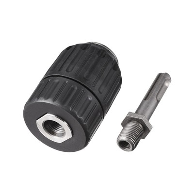 Drill Chuck, 3-Jaw Keyless Chuck with SDS-Plus Round Shank 1/2 inch-20UNF