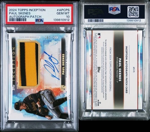 2024 Topps Inception Paul Skenes RPA /200 PSA 10 APC-PS Pirates