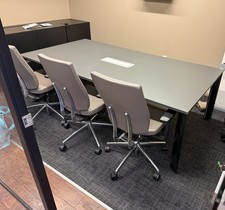 Designer Meeting Conference  Table - Solid Metal Frame, Heavy And Very Study.
