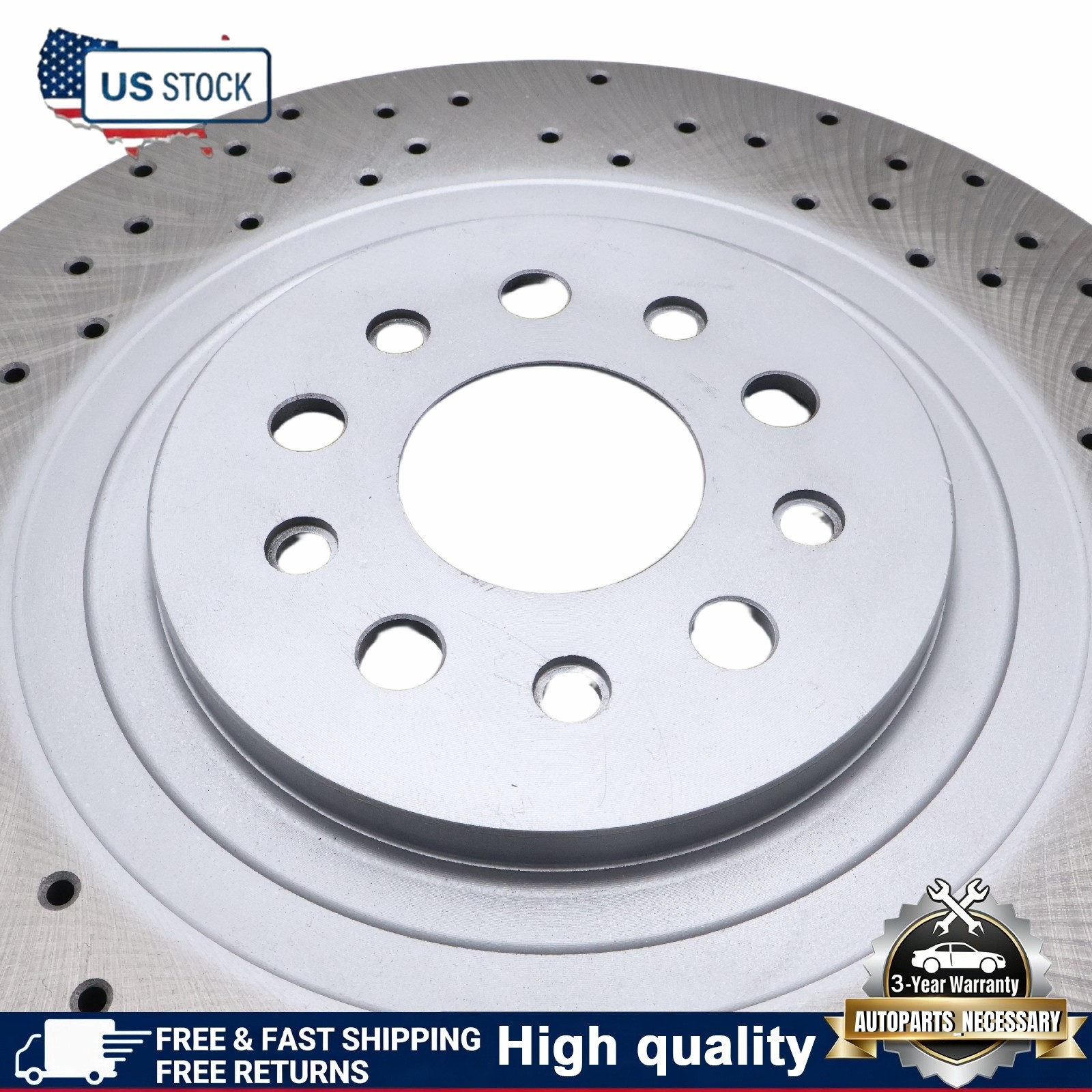 2x High Quality Front Brake Disc For Maserati Ghibli Quattroporte Brake Rotors