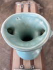 McCoy Pottery l ceramic vase with leaf handles (9") — photo 3