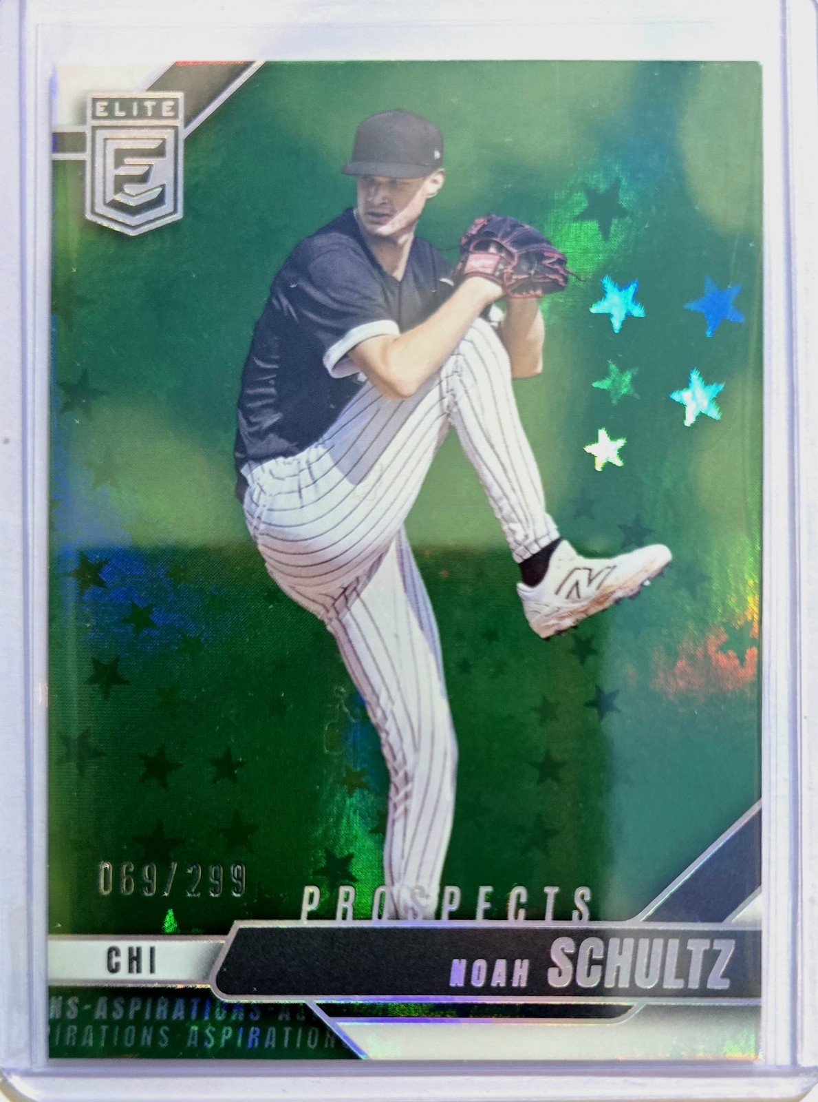 2026 Panini Donruss Elite - Prospects Noah Schultz #130 Aspiration Stars /299 RC