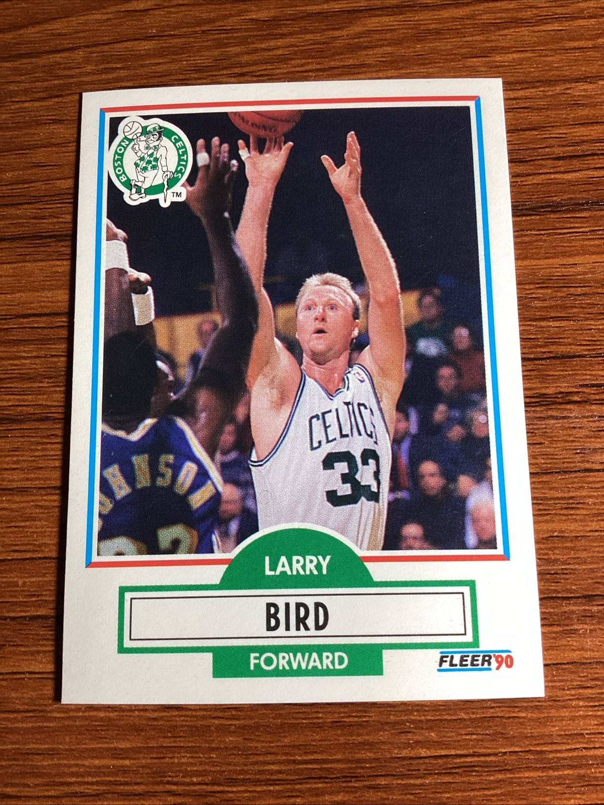 1990-91 Fleer Basketball Larry Bird Celtics #8