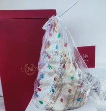 Lenox Treasured Traditions Christmas Lighted Tree Figurine White/IVORY NIB HTF
