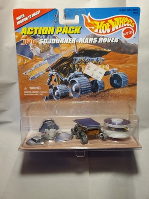 Hot Wheels 1996 JPL Sojourner Mars Rover Pathfinder Action Pack NASA KmartEX A25