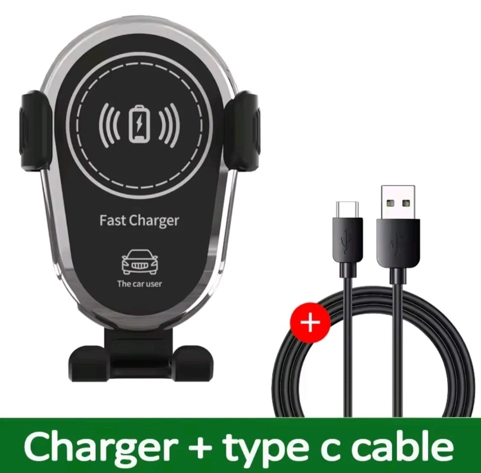 CARICABATTERIA CARICATORE AUTO WIFI WIRELESS SUPPORTO CELLULARE RICARICA VELOCE - Immagine 2 di 4