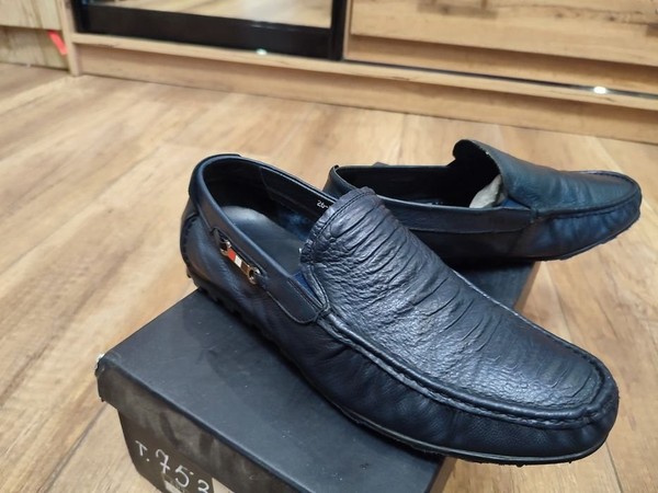 Men Clemento Loafers Black Leather 40