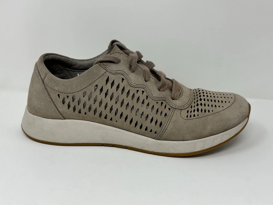 Кроссовки женские DANSKO Charlie Shoes 37 размер США 6,5-7 серо-коричневые перфорированные замшевые - Изображение 2 из 4
