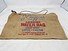 J C Higgins Canvas Drinking Water Bag 2 Gallon Capacity Sears Roebuck and Co.