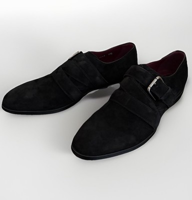 Dolce & Gabbana Giotto Monkstrap Velvet Men s Shoe In Black Size 43.5 EU 10.5 US