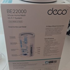 TP-Link Deco BE85 BE22000 Tri-Band Mesh Wi-Fi 7 Router 2-Pack, 22000Mbps