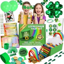 XOXO Parents Leprechaun Trap Kit with 17 Days of Gifts Activities St Patri...