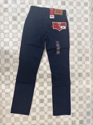 Levi's 511 Performance Boys Navy Blue Pants Size 12 Regular 29x31 Slim 26x27 NWT - Picture 2 of 3