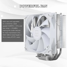 Thermalright Assassin X 120 SE White CPU Cooler, 4×6Mm Heat Pipes, 120Mm PWM