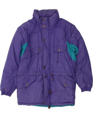 MC KEE'S Herren Wattierte Jacke UK 36 Small Lila Colourblock Polyester BS36