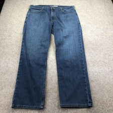 Carhartt Jeans Mens 38x30 Blue Medium Wash Relaxed Straight Denim Pants Casual