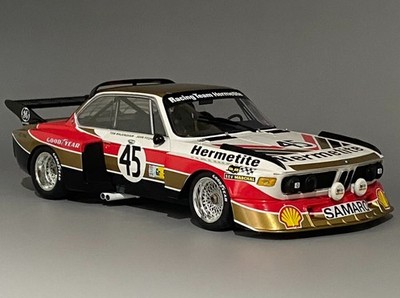Minichamps 1/18 BMW 3.5 CSL Hermetite #45 24h Le Mans 1976 Tom