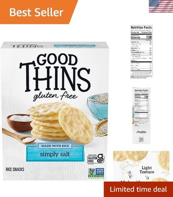 Simply Salt Rice Crackers, 3.5 oz | Enjoy Crunchy Gluten Free Goodness Anytime
