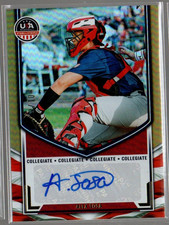 2025 USA Baseball Stars Stripes Collegiate National T S Gold Alex Sosa Auto /10
