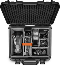 Waterproof Hard Carrying Case with Padded Dividers for DJI Mavic 4 Pro, Air 3S,