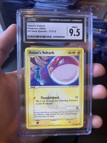 Holon's Voltorb graded CGC 9.5 for sale on eBay