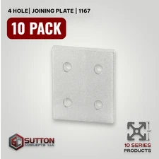 10pcs 4 Hole Joining Plate Connector 10 Series | Aluminum Compatible: 80/20 4167