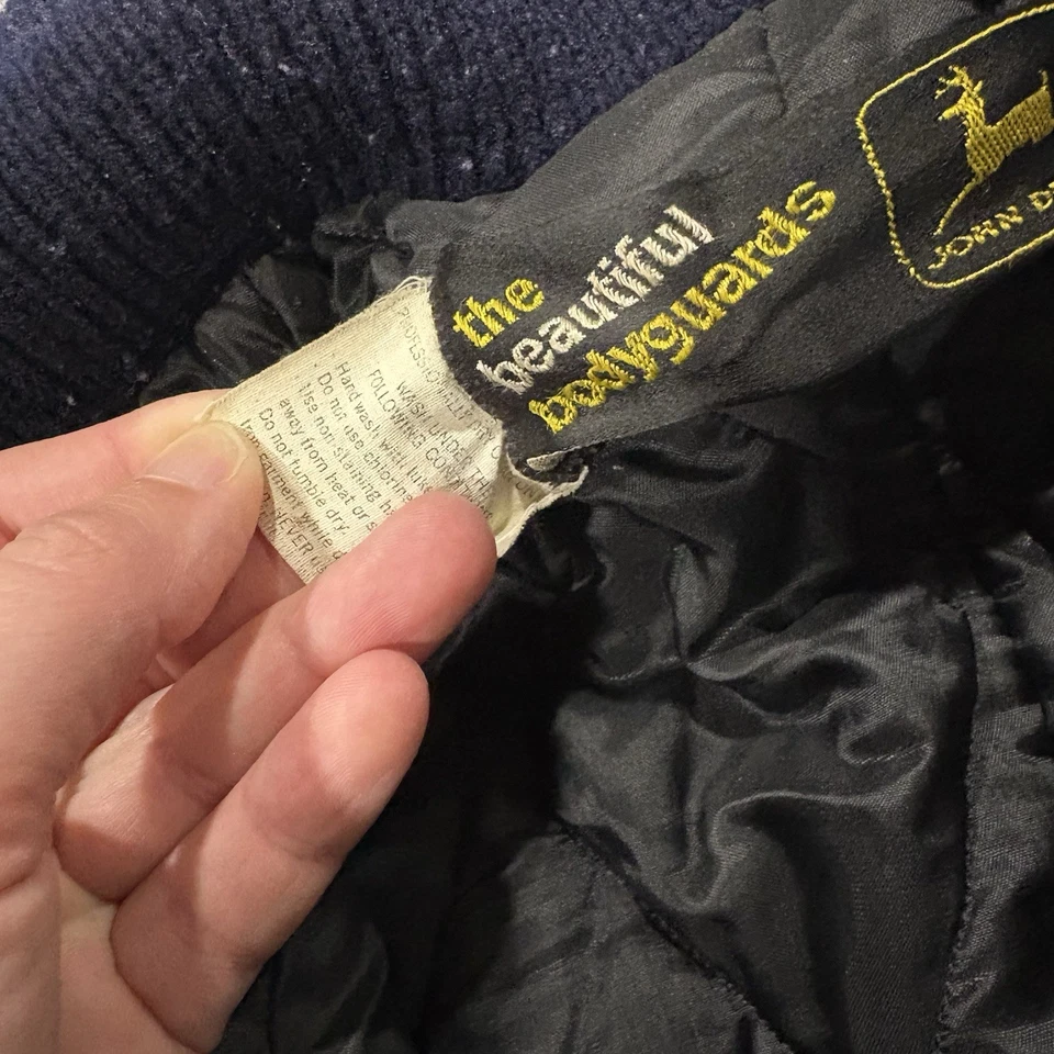 John Deere 复古 Coverall 雪地服 青少年 大号 绿色 红色 罕见 状况良好 — 第 4/4 张图片