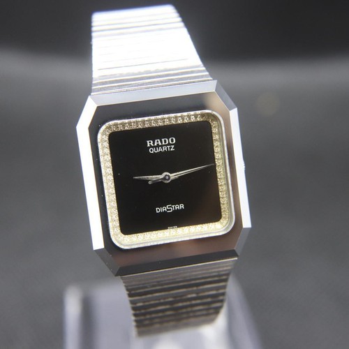 Rado Diastar Men's Vintage Quartz Watch 29mm Silver Square Stainless Steel - Picture 5 of 12