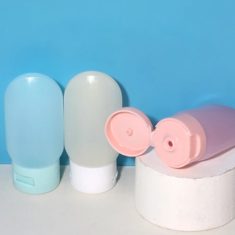 Leak Proof Silicone Travel Bottles Lotion Shampoo Refillable Empty Container Set