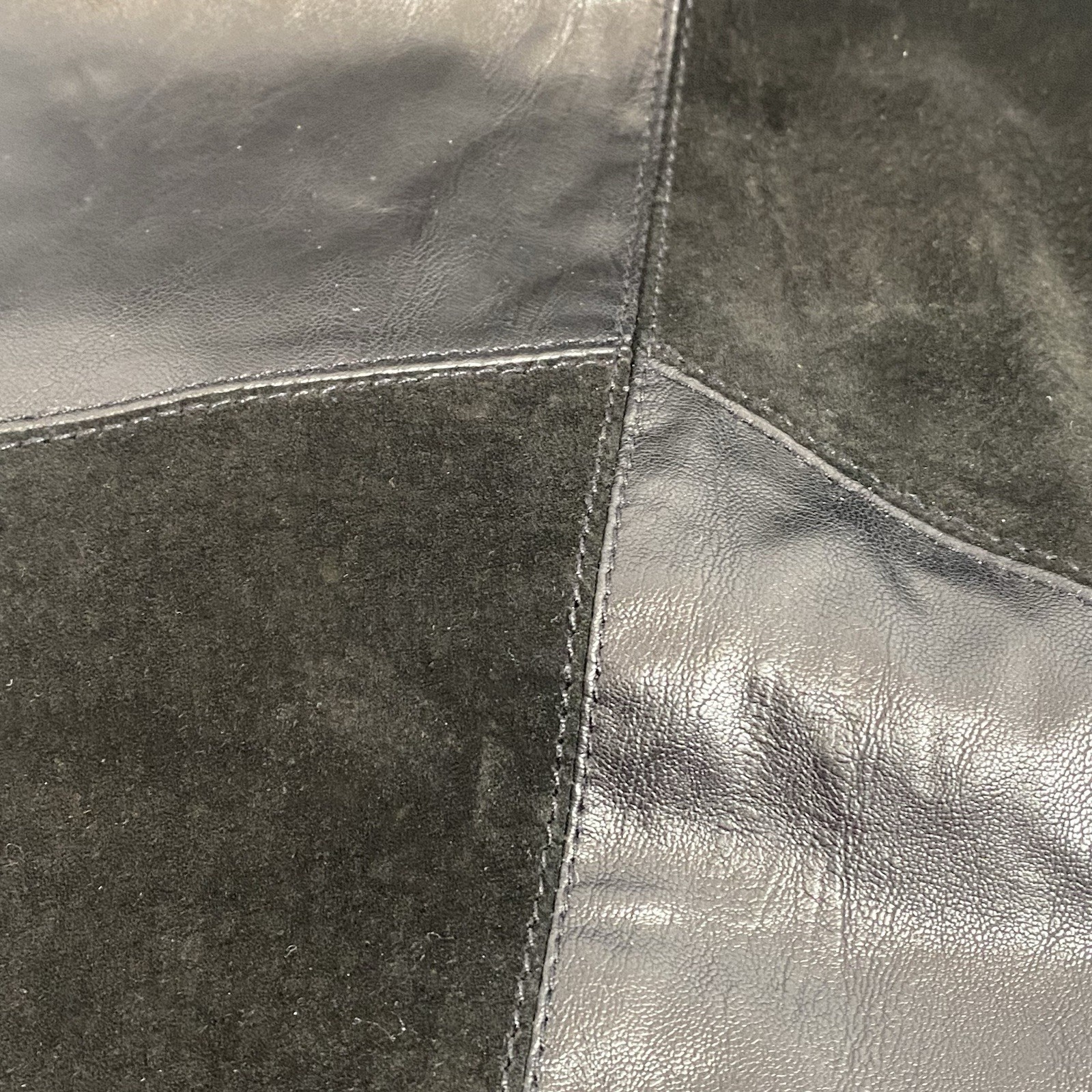 Forever 21 Black Snap-Front Patchwork Leather Min… - image 5