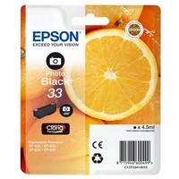 Epson 33 / T3341 (Orangen) Photo Schwarz Druckerpatrone