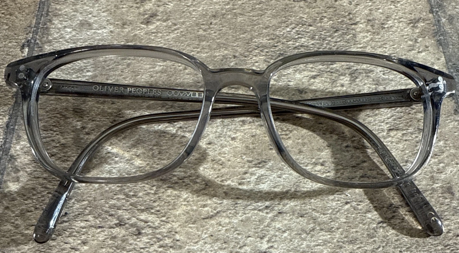Oliver Peoples Eyeglasses Frames Only Gray Full Rim 50 16 130 38 Handmade Italy