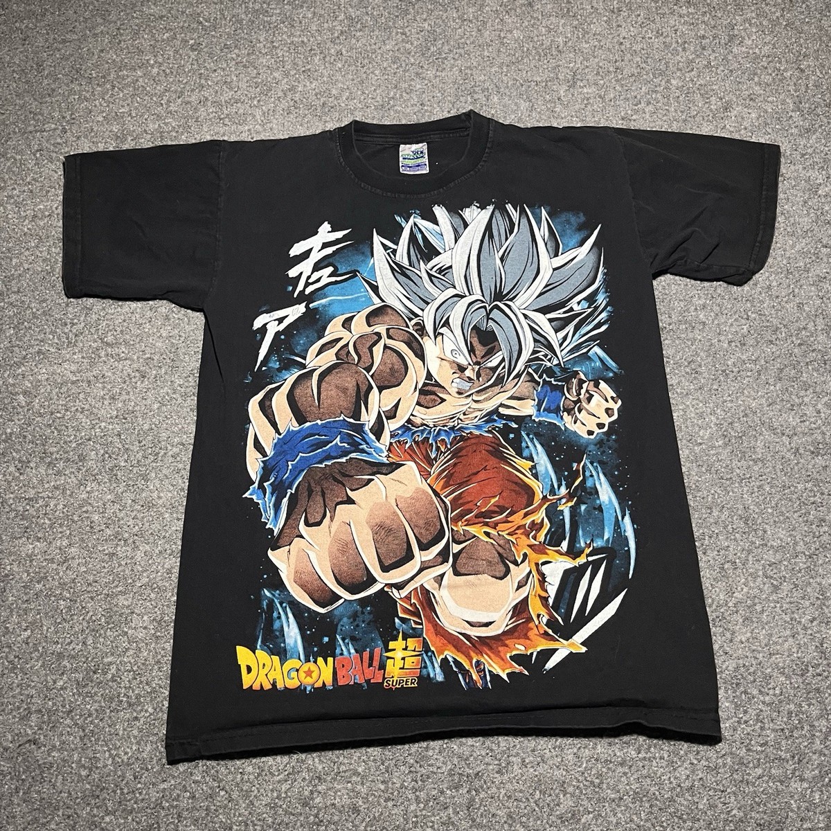 Vtg Dragon Ball Z T Shirt Mens Small Thessh Super Saiyan Black