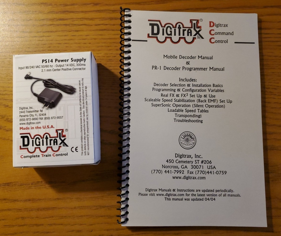 Digitrax PR3 USB Decoder Programmer + PS14 psu | eBay