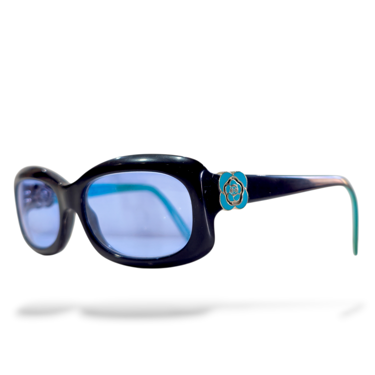 小物 CHANEL Sunglasses CC Logo Vintage Y2K Vintage Chanel rectangular Sunglasses Y2K CC Logo narrow slim