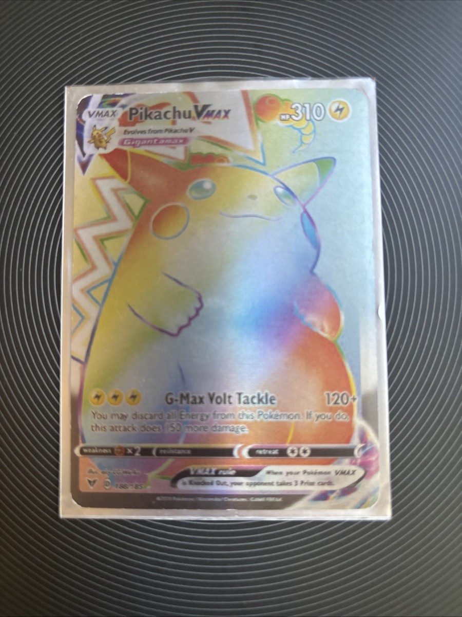 Pikachu VMAX Gigantamax G-Max Volt Tackle 2020 188/185 | eBay
