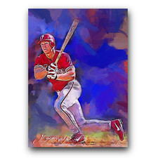 Scott Rolen Art Card Limited 47/50 Edward Vela Signed (Philadelphia Phillies)