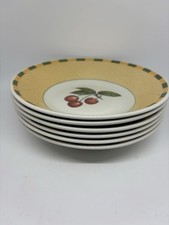 Churchill Somerset Fruits Pasta Bowls X 6 Cherries 20cm