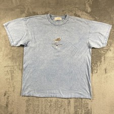 Vintage Sanibel Island Florida T-Shirt Mens L Blue Heron Bird Y2K Made in USA