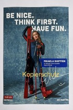 Autogramm Wintersport Olympia Ski Alpin Mikaela Shiffrin