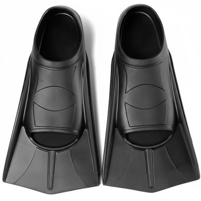 Silicone Fins Swim Training Snorkel Short Diving Flippers Frog Shoes Men Women P