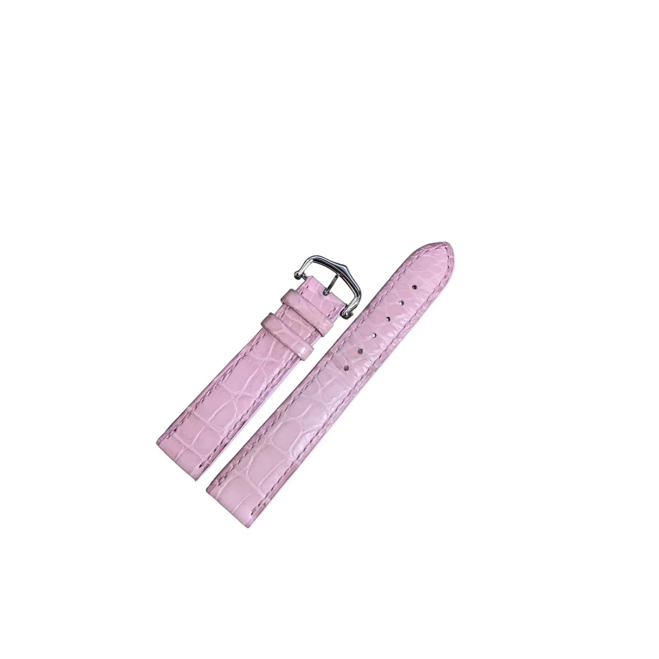 Correa de cuero rosa genuino Chopard de 18x16 mm con hebilla Foto 2 de 3