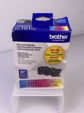Open Box Brother LC101CL 3-Pack Ink Cartridges Magenta/Cyan/Yellow Exp 4/2027