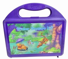 Vtg Sandylion Sticker Treasure Kit Box Winnie the Pooh Lenticular Rare