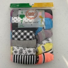 Lot Of 2 Wonder Nation Girls 7 Briefs 7 Socks Perfect Pairs Size 16 Underwear