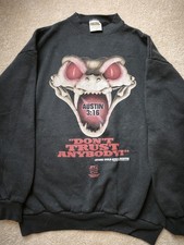 WWF 1998 Original Stone Cold Don  t Trust Anybody Sweatshirt Mint Tultex Crewneck