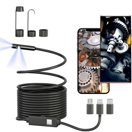 MATRIXCAMP Dual Lens Borescope, Endoscope Camera with Light for iPhone, iPad,...