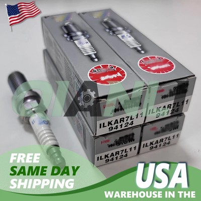 Set of 4PCS NGK 94124 Laser Iridium Spark Plugs ILKAR7L11 for Mazda CX-30 CX-5