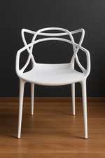 Set di 4/6 Sedie intrecciate Bianche - Imitazione Master Kartell - Nuove